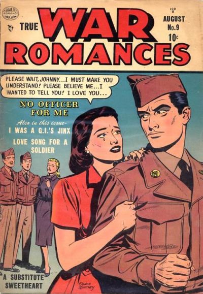 Cover for True War Romances (Quality Comics, 1952 series) #9