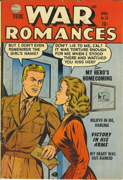 Cover for True War Romances (Quality Comics, 1952 series) #20