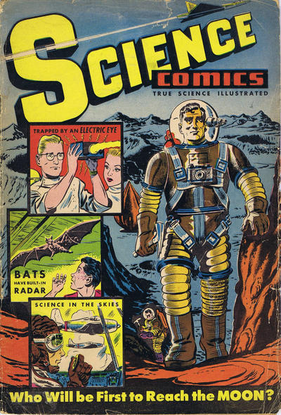 Cover for Science Comics (Export Publishing, 1951 series) #1 [Unpriced, Canada only edition]