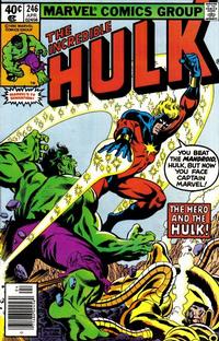 Cover Thumbnail for The Incredible Hulk (Marvel, 1968 series) #246 [Newsstand]