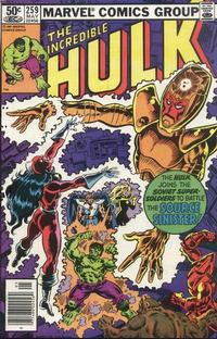 Cover Thumbnail for The Incredible Hulk (Marvel, 1968 series) #259 [Newsstand]
