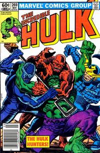 Cover Thumbnail for The Incredible Hulk (Marvel, 1968 series) #269 [Newsstand]