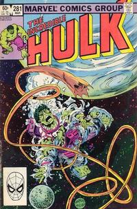 Cover for The Incredible Hulk (Marvel, 1968 series) #281 [Direct]