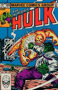 Cover Thumbnail for The Incredible Hulk (Marvel, 1968 series) #285 [Direct]