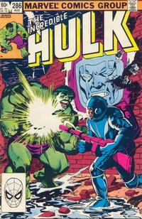Cover for The Incredible Hulk (Marvel, 1968 series) #286 [Direct]