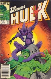Cover Thumbnail for The Incredible Hulk (Marvel, 1968 series) #308 [Newsstand]