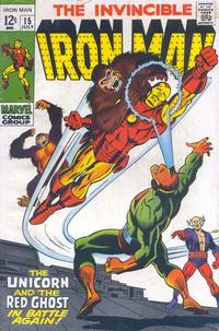 Cover for Iron Man (Marvel, 1968 series) #15