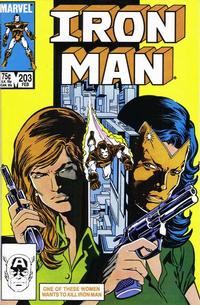 Cover for Iron Man (Marvel, 1968 series) #203 [Direct]