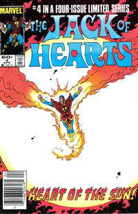 Cover Thumbnail for The Jack of Hearts (Marvel, 1984 series) #4 [Newsstand]