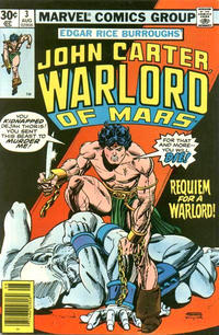 Cover for John Carter Warlord of Mars (Marvel, 1977 series) #3 [30¢]