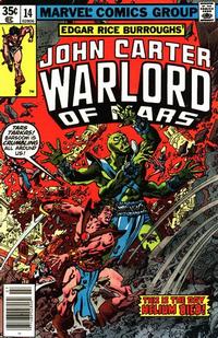 Cover for John Carter Warlord of Mars (Marvel, 1977 series) #14