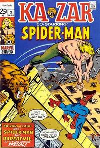 Cover Thumbnail for Ka-Zar (Marvel, 1970 series) #3