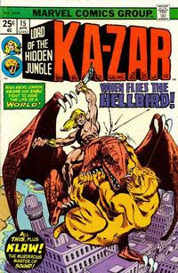 Cover Thumbnail for Ka-Zar (Marvel, 1974 series) #15 [25¢]