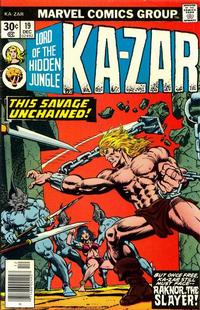 Cover Thumbnail for Ka-Zar (Marvel, 1974 series) #19