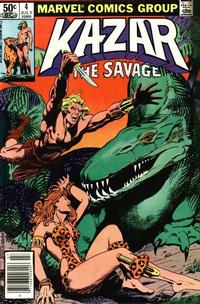 Cover Thumbnail for Ka-Zar the Savage (Marvel, 1981 series) #4 [Newsstand]