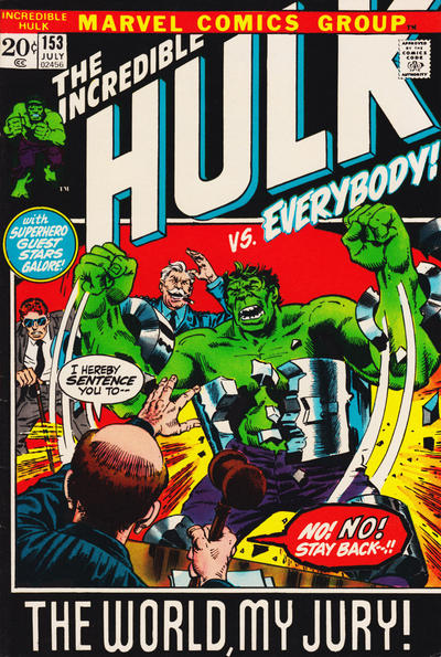 Cover for The Incredible Hulk (Marvel, 1968 series) #153