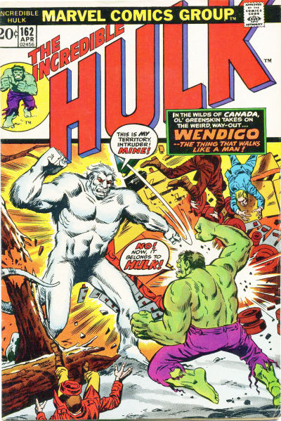 Cover for The Incredible Hulk (Marvel, 1968 series) #162