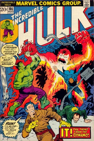 Cover for The Incredible Hulk (Marvel, 1968 series) #166
