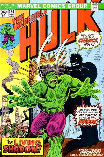Cover for The Incredible Hulk (Marvel, 1968 series) #184