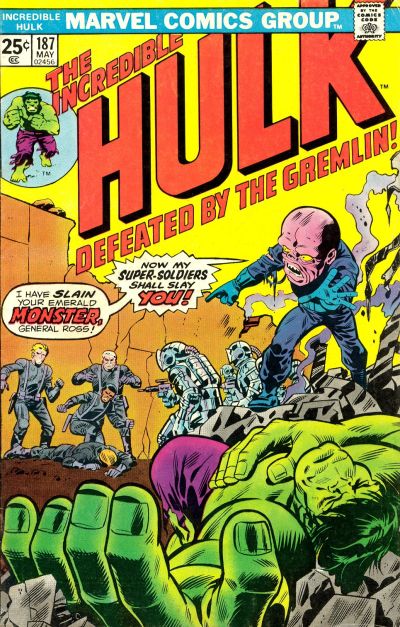 Cover for The Incredible Hulk (Marvel, 1968 series) #187