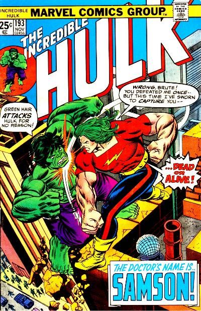 Cover for The Incredible Hulk (Marvel, 1968 series) #193
