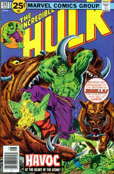 Cover for The Incredible Hulk (Marvel, 1968 series) #202 [25¢]