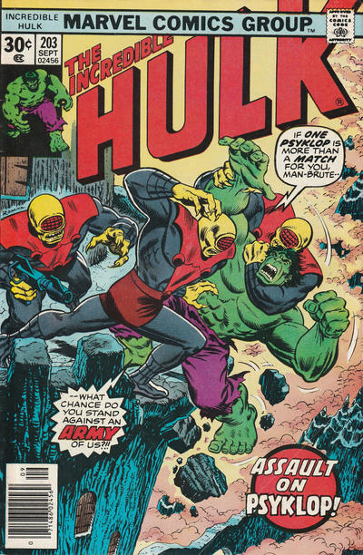 Cover for The Incredible Hulk (Marvel, 1968 series) #203
