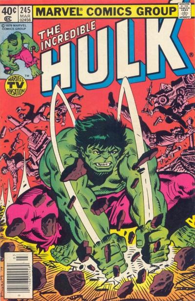 Cover for The Incredible Hulk (Marvel, 1968 series) #245 [Newsstand]