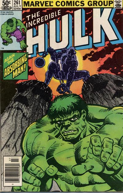 Cover for The Incredible Hulk (Marvel, 1968 series) #261 [Newsstand]
