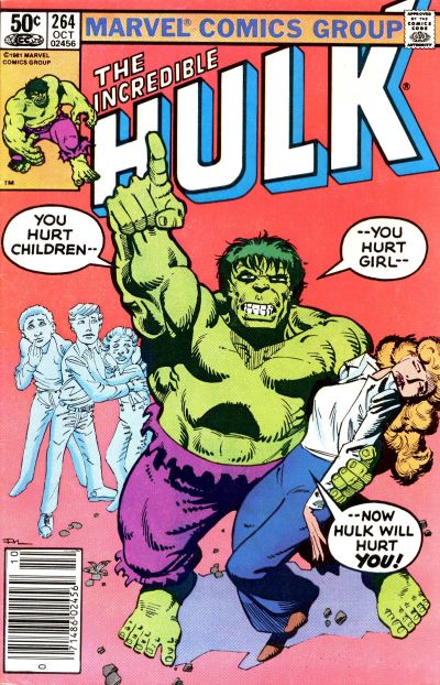 Cover for The Incredible Hulk (Marvel, 1968 series) #264 [Newsstand]