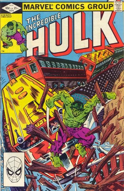 Cover for The Incredible Hulk (Marvel, 1968 series) #274 [Direct]