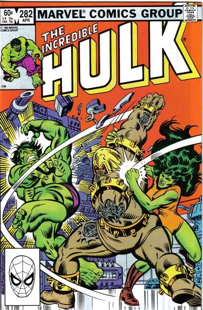 Cover for The Incredible Hulk (Marvel, 1968 series) #282 [Direct]