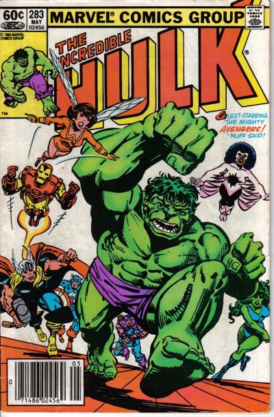 Cover for The Incredible Hulk (Marvel, 1968 series) #283 [Newsstand]
