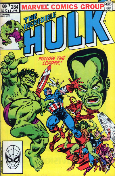 Cover for The Incredible Hulk (Marvel, 1968 series) #284 [Direct]