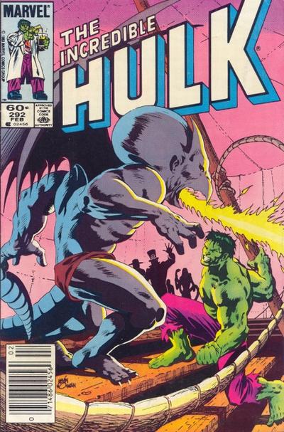 Cover for The Incredible Hulk (Marvel, 1968 series) #292 [Newsstand]