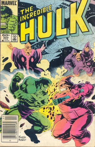 Cover for The Incredible Hulk (Marvel, 1968 series) #304 [Newsstand]