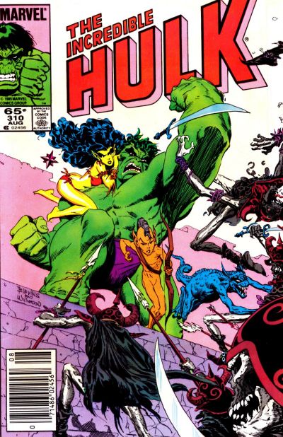 Cover for The Incredible Hulk (Marvel, 1968 series) #310 [Newsstand]