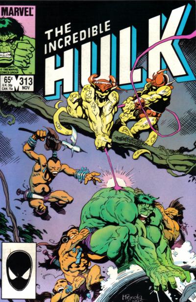 Cover for The Incredible Hulk (Marvel, 1968 series) #313 [Direct]