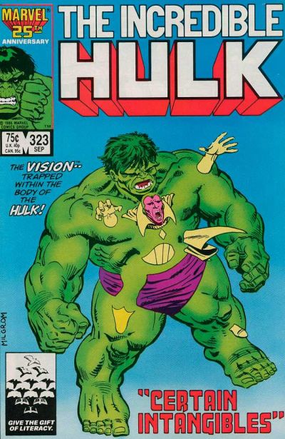 Cover for The Incredible Hulk (Marvel, 1968 series) #323 [Direct]