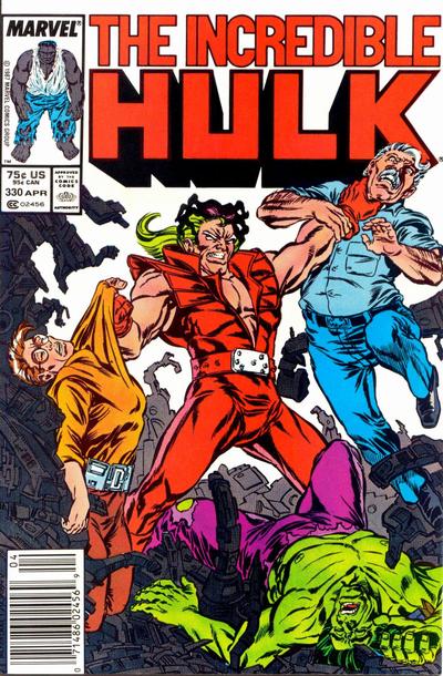 Cover for The Incredible Hulk (Marvel, 1968 series) #330 [Newsstand]
