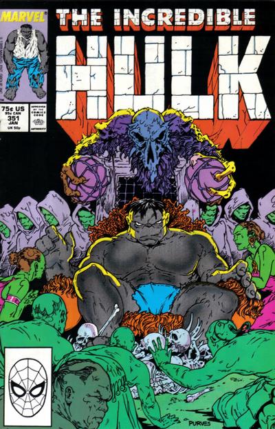 Cover for The Incredible Hulk (Marvel, 1968 series) #351 [Direct]