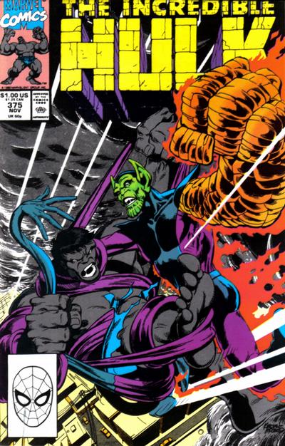 Cover for The Incredible Hulk (Marvel, 1968 series) #375 [Direct]