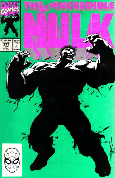 Cover for The Incredible Hulk (Marvel, 1968 series) #377 [Direct]
