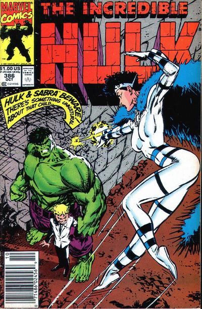 Cover for The Incredible Hulk (Marvel, 1968 series) #386 [Newsstand]