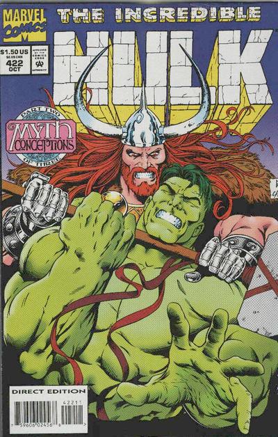 Cover for The Incredible Hulk (Marvel, 1968 series) #422 [Direct Edition]