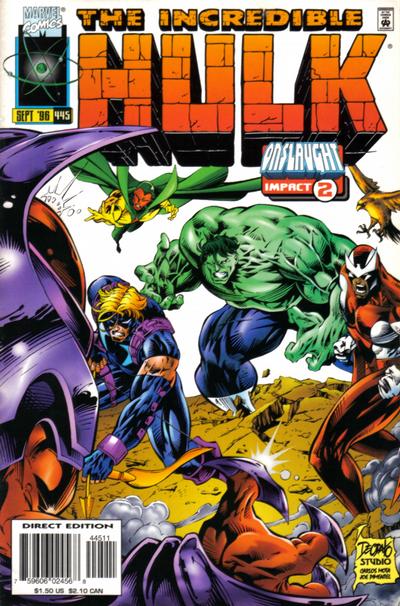 Cover for The Incredible Hulk (Marvel, 1968 series) #445 [Direct Edition]