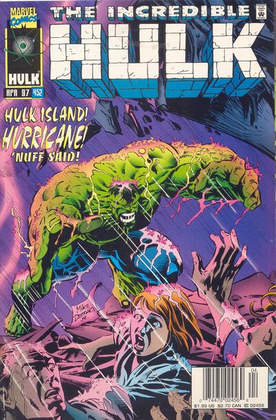 Cover for The Incredible Hulk (Marvel, 1968 series) #452 [Newsstand]