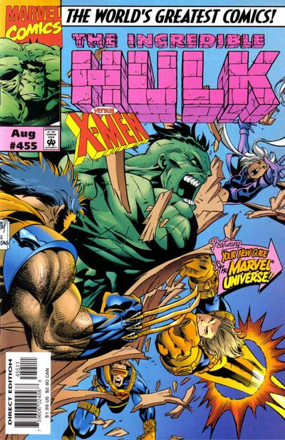 Cover for The Incredible Hulk (Marvel, 1968 series) #455 [Direct Edition]