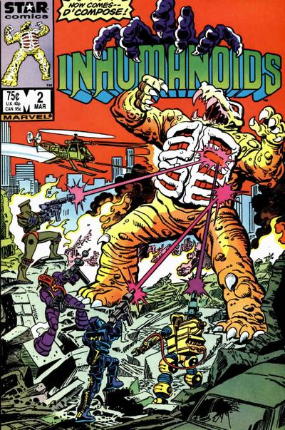 Cover for The Inhumanoids (Marvel, 1987 series) #2 [Direct]