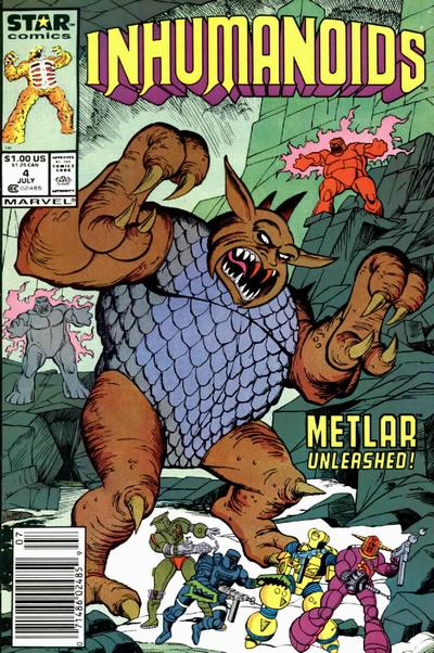 Cover for The Inhumanoids (Marvel, 1987 series) #4 [Newsstand]